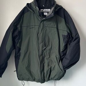 Columbia Men's Forest Green and Black Performance Jacket